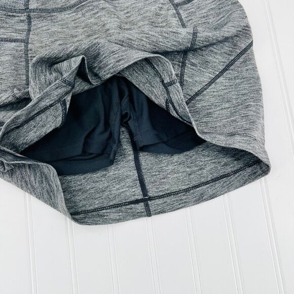 Athleta Skort Womans XXS Small Excursion Active Heather Grey Athletic Mini - Picture 3 of 7